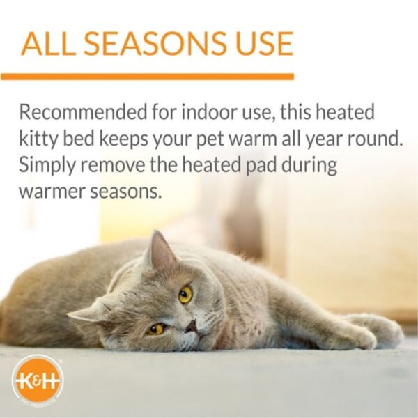 K&H Thermo-Kitty Bed in Sage, 20" L x 20" W